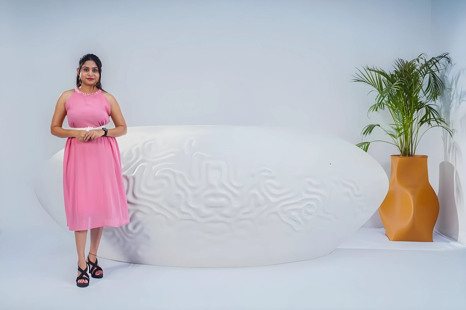 White Reception Desk